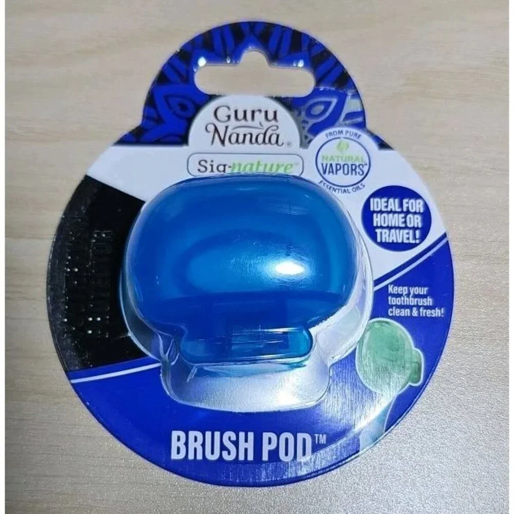 New Toothbrush Pod / Cap Compact & Travel Friendly Guru Nanda Signature